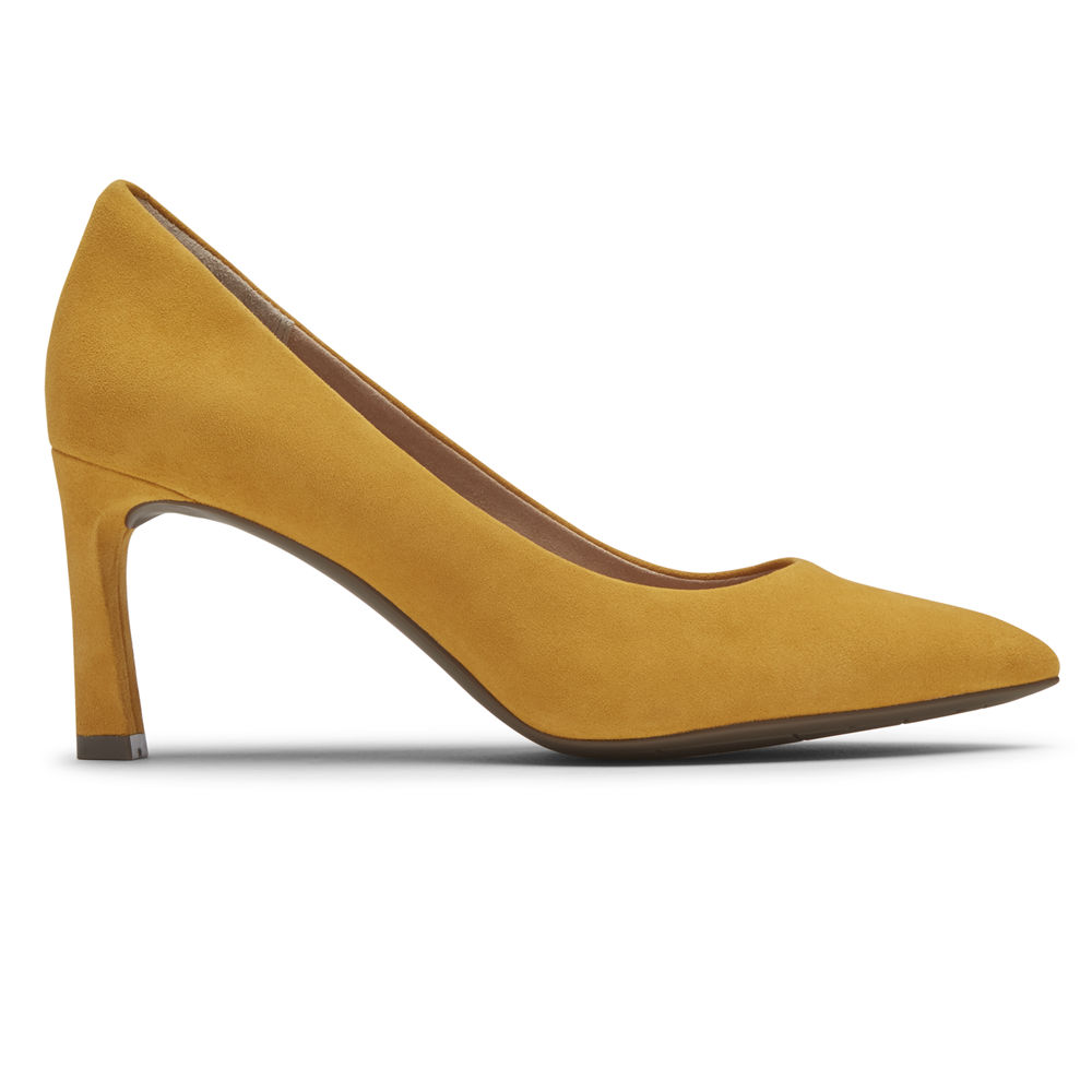 Rockport Womens Heels Yellow - Total Motion Sheehan - UK 032-PRUSLA